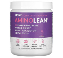 RSP Nutrition, AminoLean, 5 g Vegan Amino Acids + Anytime Energy, Acai, 7.94 oz (225 g)