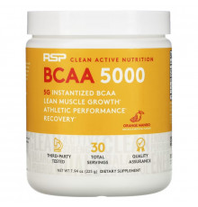 RSP Nutrition, BCAA 5000, Instantized BCAAs, Orange Mango, 5,000 mg, 7.94 oz (225 g)