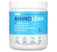 RSP Nutrition, AminoLean, Blue Raspberry, 9.52 oz (270 g)