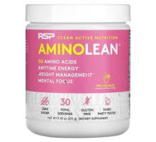 RSP Nutrition, AminoLean, 5 g Amino Acids + Anytime Energy, Pink Lemonade, 9.52 oz (270 g)