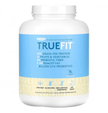 Сывороточный протеин RSP Nutrition, TrueFit, сывороточный протеин травяного откорма с фруктами и овощами, ваниль, 1,92 кг (4,23 фунта)