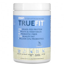 Сывороточный протеин RSP Nutrition, TrueFit, сывороточный протеиновый коктейль из экологически чистых ингредиентов, ваниль, 940 г (2 фунта)