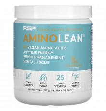 RSP Nutrition, AminoLean, 5 g Vegan Amino Acids + Anytime Energy, Pineapple Coconut, 7.94 oz (225 g)