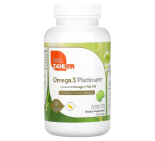 Zahler, Omega 3 Platinum, Продвинутый рыбий жир с Омега-3, 3000 мг, 90 мягких капсул