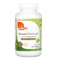 Zahler, Omega 3 Platinum, Продвинутый рыбий жир с Омега-3, 3000 мг, 90 мягких капсул