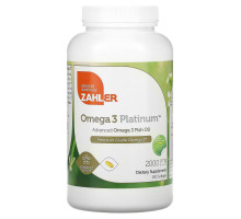 Zahler, Omega 3 Platinum, улучшенный рыбий жир с Омега-3, 3000 мг, 180 мягких таблеток