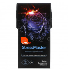 Zahler, StressMaster, Relaxation Support Formula, 120 Capsules