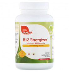 Витамины группы B Zahler, B12 Energizer, улучшенная формула B12, натуральный вишневый вкус, 360 пастилок (Товар снят с продажи)