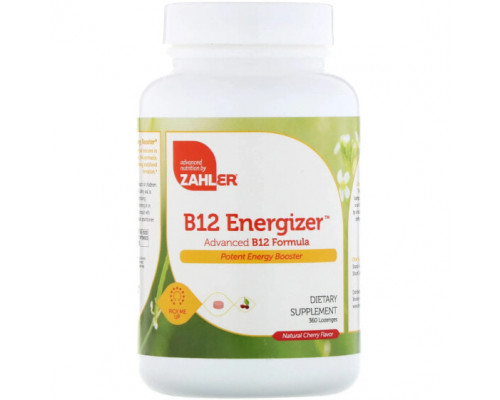 Витамины группы B Zahler, B12 Energizer, улучшенная формула B12, натуральный вишневый вкус, 360 пастилок (Товар снят с продажи) Витамины группы B Zahler, B12 Energizer, улучшенная формула B12, натуральный вишневый вкус, 360 пастилок (Товар снят с продажи)