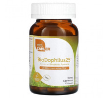 Для пищеварительной системы Zahler, BioDophilus25, улучшенная формула с пробиотиками, 60 капсул