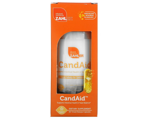 Zahler, CandAid, Supports Intestinal Health & Yeast Balance, 60 Timed Release Capsules Zahler, CandAid, Supports Intestinal Health & Yeast Balance, 60 Timed Release Capsules