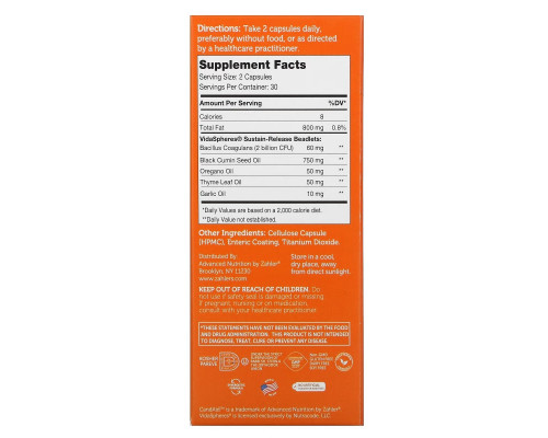 Zahler, CandAid, Supports Intestinal Health & Yeast Balance, 60 Timed Release Capsules Zahler, CandAid, Supports Intestinal Health & Yeast Balance, 60 Timed Release Capsules