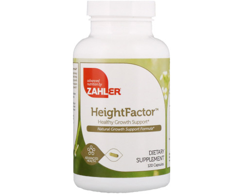 Zahler, Height Factor, комплекс для поддержки роста, 120 капсул Zahler, Height Factor, комплекс для поддержки роста, 120 капсул