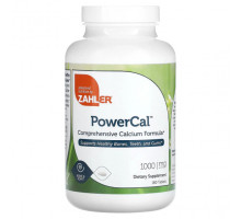 Кальций Zahler, PowerCal, комплексная формула кальция, 250 мг, 180 таблеток