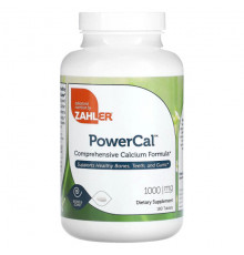 Кальций Zahler, PowerCal, комплексная формула кальция, 250 мг, 180 таблеток