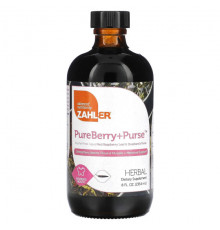 Женское здоровье Zahler, PureBerry + Purse, жидкие листья красной малины и пастушья сумка, 236,6 мл (8 жидк. унций)