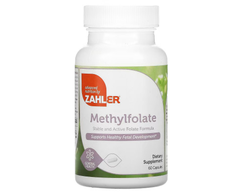 Zahler, Метилфолат, 60 капсул Zahler, Метилфолат, 60 капсул