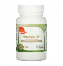 Zahler, Vitamin D3, 50,000 IU, 10 Capsules