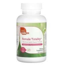 Женское здоровье Zahler, Female Totality, формула для поддержки гормональной системы, 120 капсул