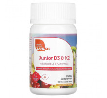 Детское здоровье Zahler, Junior D3 & K2, Peach Apricot , 90 Chewable Tablets