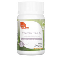 Zahler, Vitamin D3 & K2, Peach Apricot, 90 Chewable Tablets