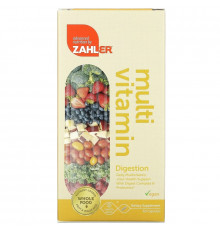 Zahler, Digestion, Daily Multivitamin + Gut Health Support With Digest Complex & Probiotics, 60 Capsules