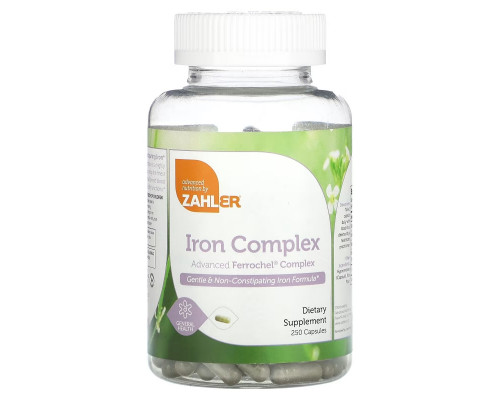 Zahler, Iron Complex, 250 капсул Zahler, Iron Complex, 250 капсул