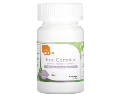 Zahler, Iron Complex, 10 Capsules Zahler, Iron Complex, 10 Capsules