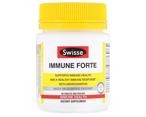 Swisse, Ultiboost, Immune Forte 60 Tablets Swisse, Ultiboost, Immune Forte 60 Tablets