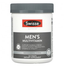 Мужское здоровье Swisse, Ultivite, мультивитамины для мужчин, 120 таблеток