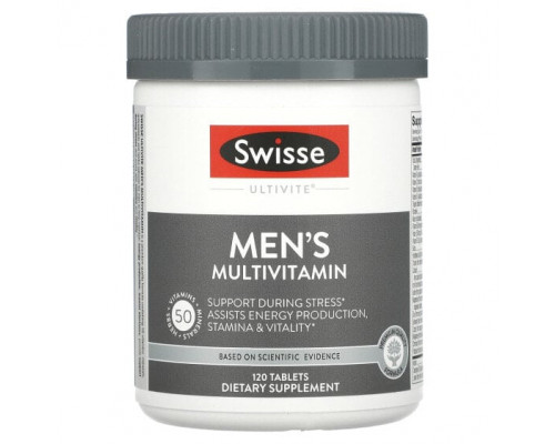Мужское здоровье Swisse, Ultivite, мультивитамины для мужчин, 120 таблеток Мужское здоровье Swisse, Ultivite, мультивитамины для мужчин, 120 таблеток