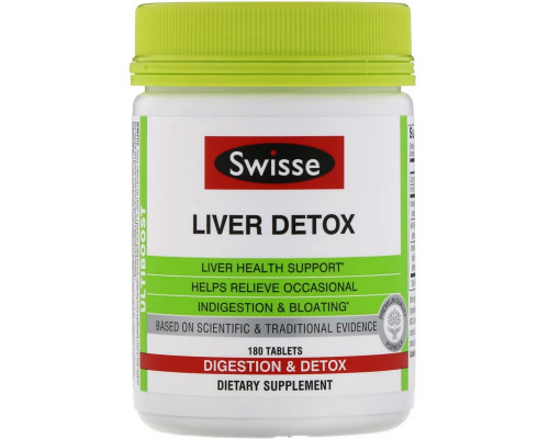 Swisse, Ultiboost, Liver Detox, 180 Tablets Swisse, Ultiboost, Liver Detox, 180 Tablets