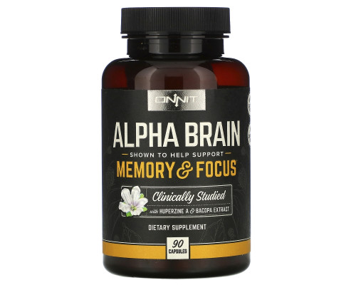 Onnit, Alpha Brain, 90 Capsules Onnit, Alpha Brain, 90 Capsules