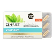 Zenwise Health, ZenZYMES+, Digestive Enzymes + Pre & Probiotics + Botanicals, 90 Capsules