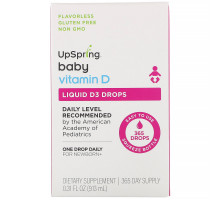 UpSpring, Baby, Liquid D3 Drops, Vitamin D,  0.31 fl oz (9.13 ml)