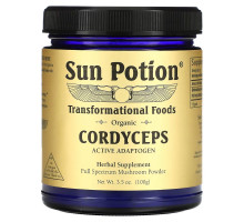 Sun Potion, Кордицепс, органический порошок из грибов, 100 г