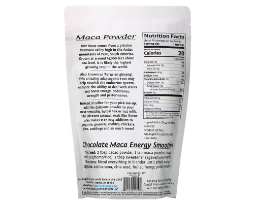 Foods Alive, Superfoods, Maca Powder, 8 oz (227 g) Foods Alive, Superfoods, Maca Powder, 8 oz (227 g)