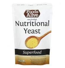 Foods Alive, суперфуд, необогащенные пищевые дрожжи, 170 г (6 унций)