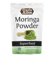Суперфуды Foods Alive, Superfood, порошок моринги, 227 г (8 унций)