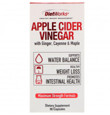 DietWorks, Apple Cider Vinegar, 90 Capsules
