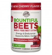 Country Farms, Bountiful Beets, суперпродукты для кровообращения, отличный натуральный вкус, 300 г (10,6 унций)