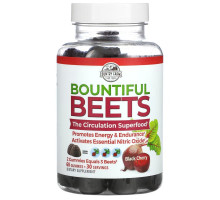 Country Farms, Bountiful Beets Gummies, Black Cherry, 60 Gummies