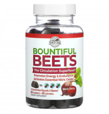 Country Farms, Bountiful Beets Gummies, Black Cherry, 60 Gummies