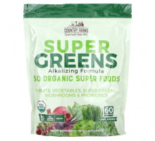 Суперфуды Super Greens, Alkalizing Formula, Unflavored, 31.8 oz (900 g)