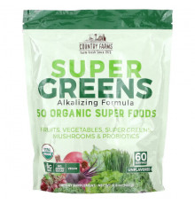 Суперфуды Super Greens, Alkalizing Formula, Unflavored, 31.8 oz (900 g)