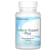 Улучшение памяти и работы мозга Nutra BioGenesis, Adrenal Support Plus, добавка для поддержки надпочечников, 60 капсул