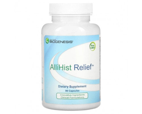 Витаминно-минеральные комплексы Nutra BioGenesis, AlliHist Relief, 90 капсул Витаминно-минеральные комплексы Nutra BioGenesis, AlliHist Relief, 90 капсул