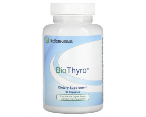 Регуляция гормонального фона Nutra BioGenesis, BioThyro, 60 капсул Регуляция гормонального фона Nutra BioGenesis, BioThyro, 60 капсул