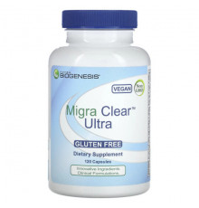 Растительные экстракты и настойки Nutra BioGenesis, Migra Clear Ultra, 120 капсул