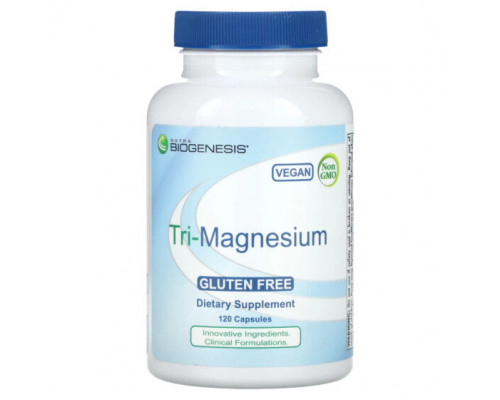 Магний Nutra BioGenesis, Тримагний, 120 капсул Магний Nutra BioGenesis, Тримагний, 120 капсул